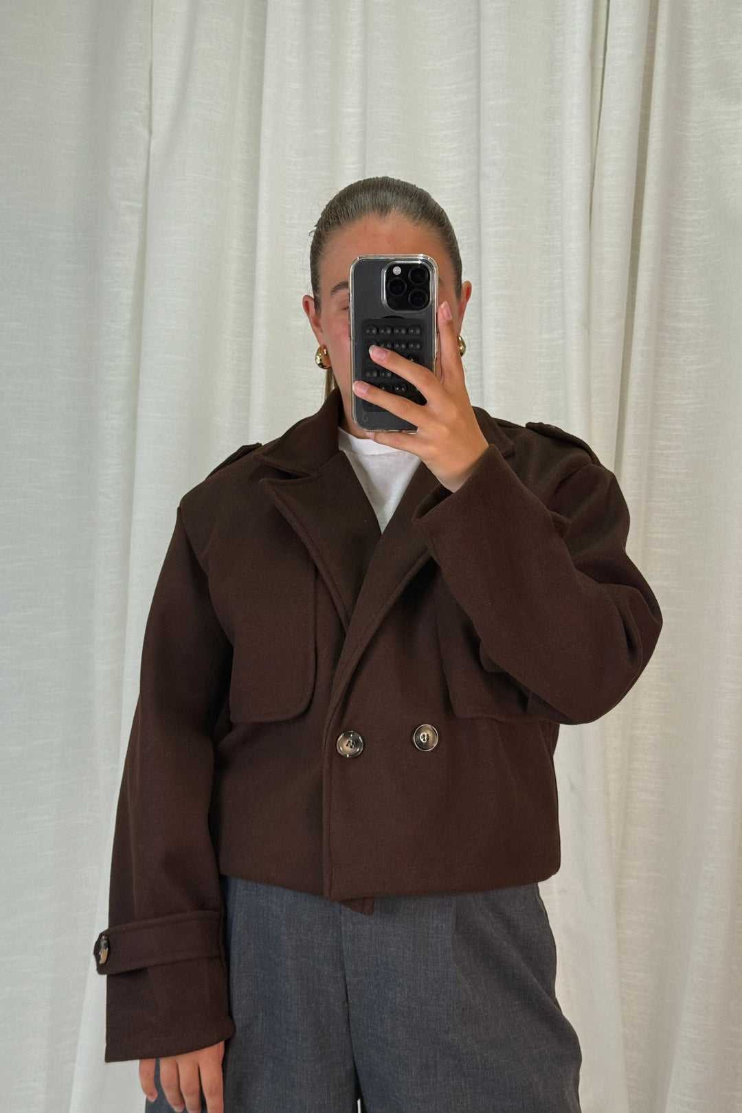 A-bee - Naomi Jacket - Dark Maroon Jakker