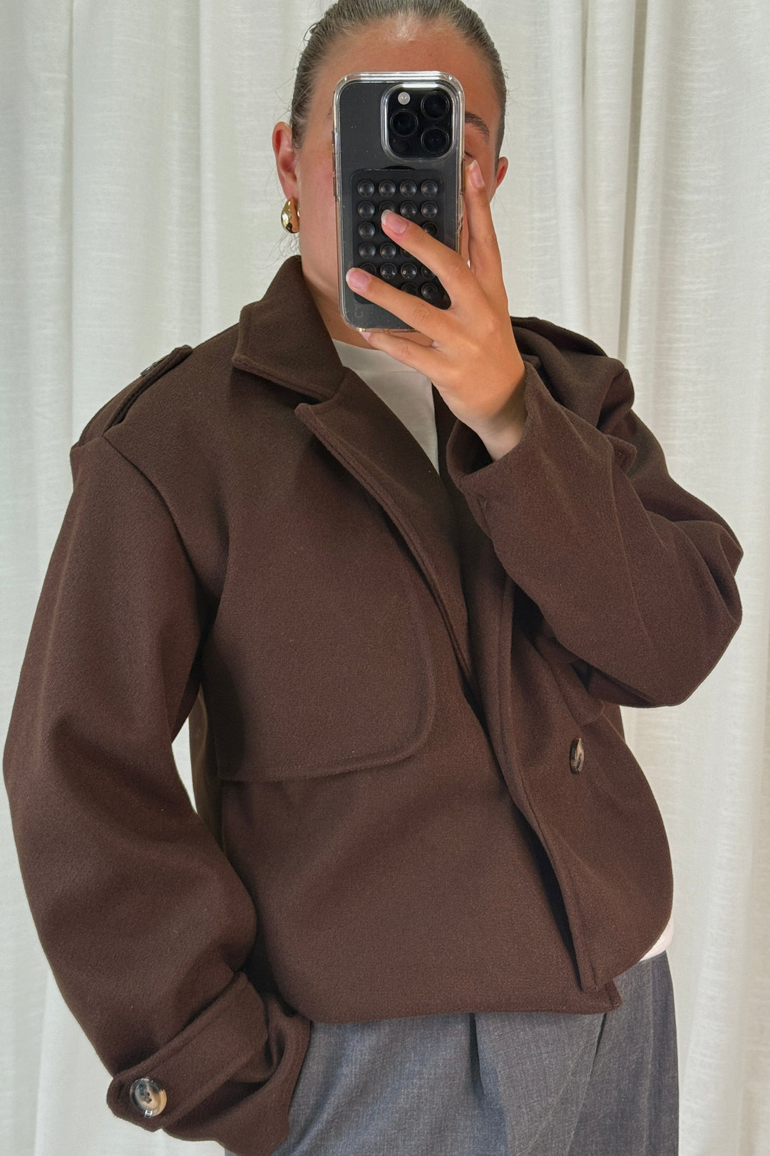 A-bee - Naomi Jacket - Dark Maroon Jakker