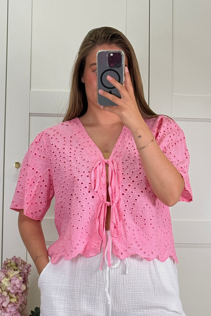 A-bee - Nicoline Bluse - Pink Bluser