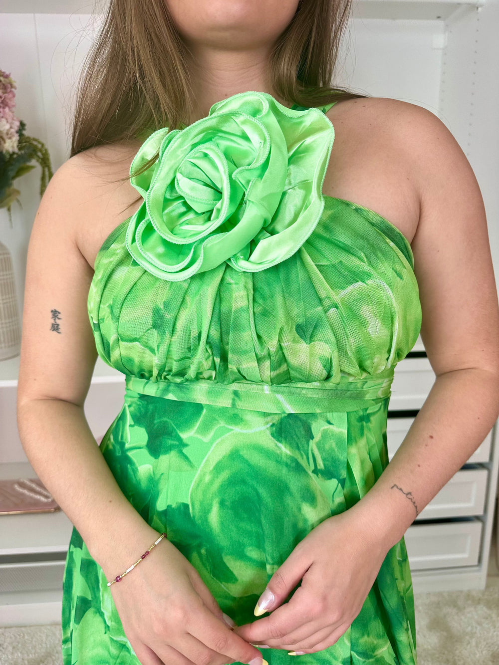 A-bee - Rikke - Green Kjoler