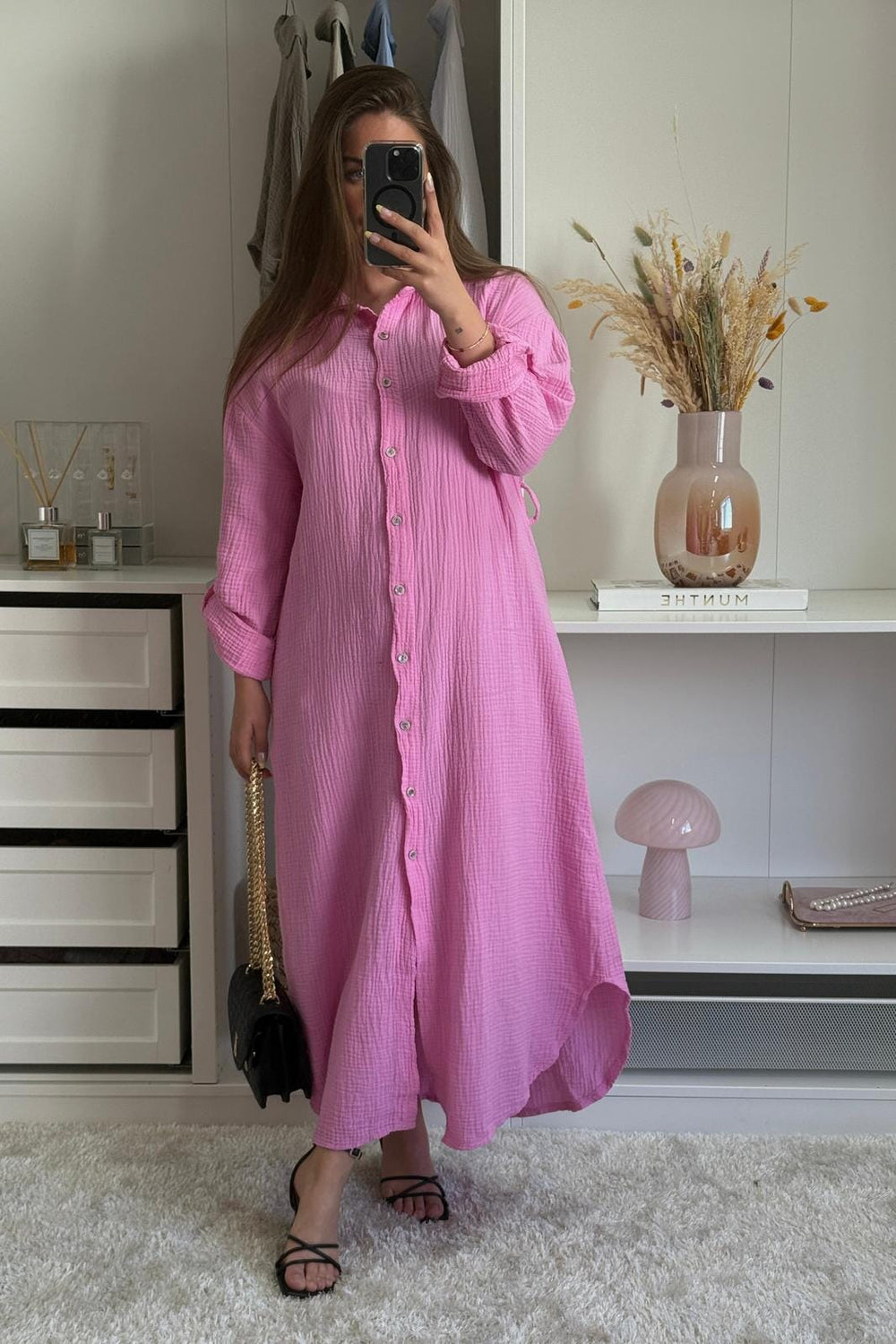 A-bee - Sabina Dress - Pink Kjoler
