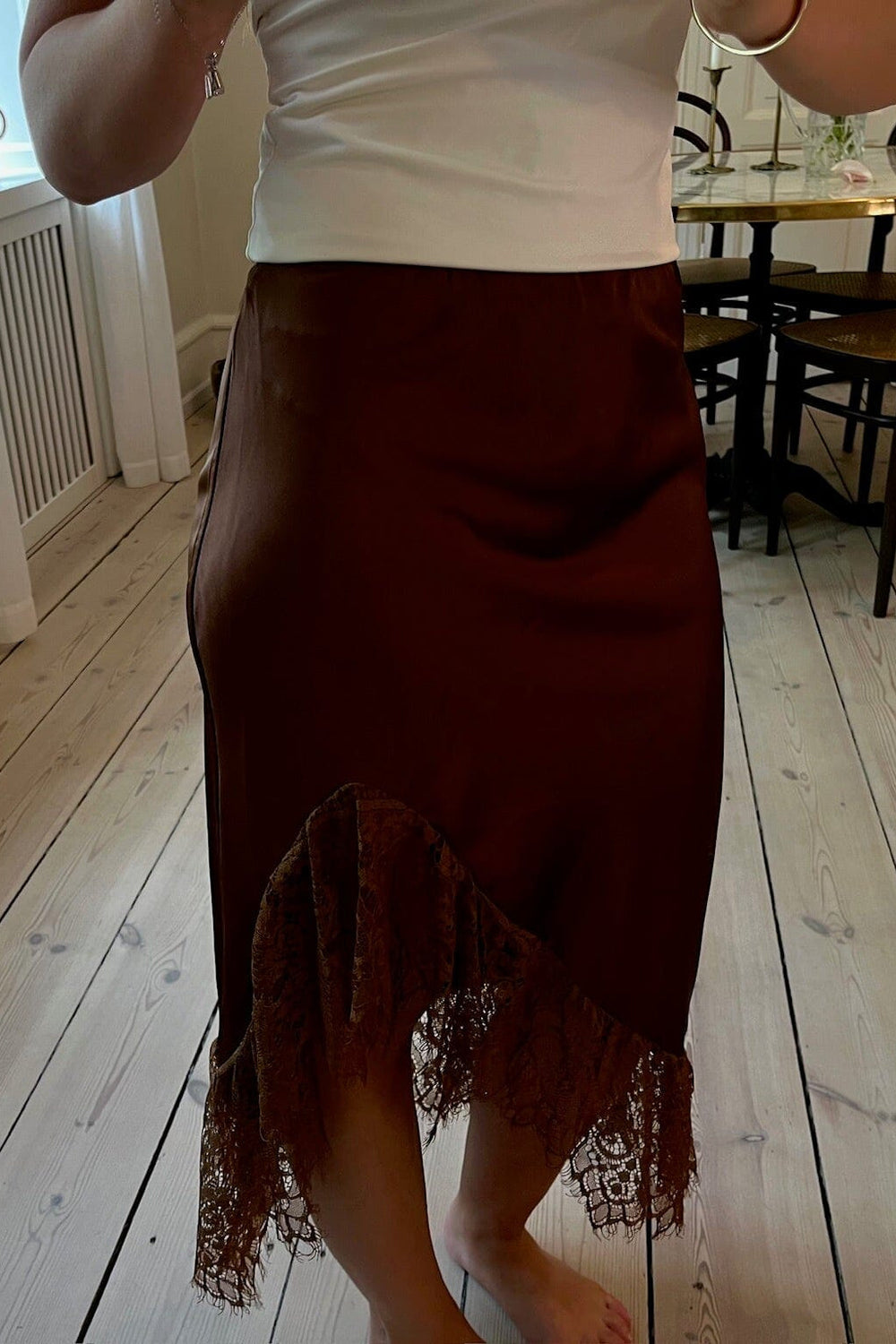A-bee - Vittoria Skirt - Brown Nederdele
