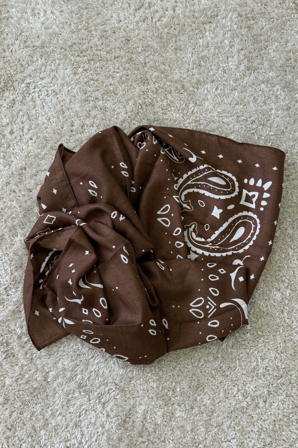 A-bee - Yasmin Scarf - Darkbrown Tørklæder