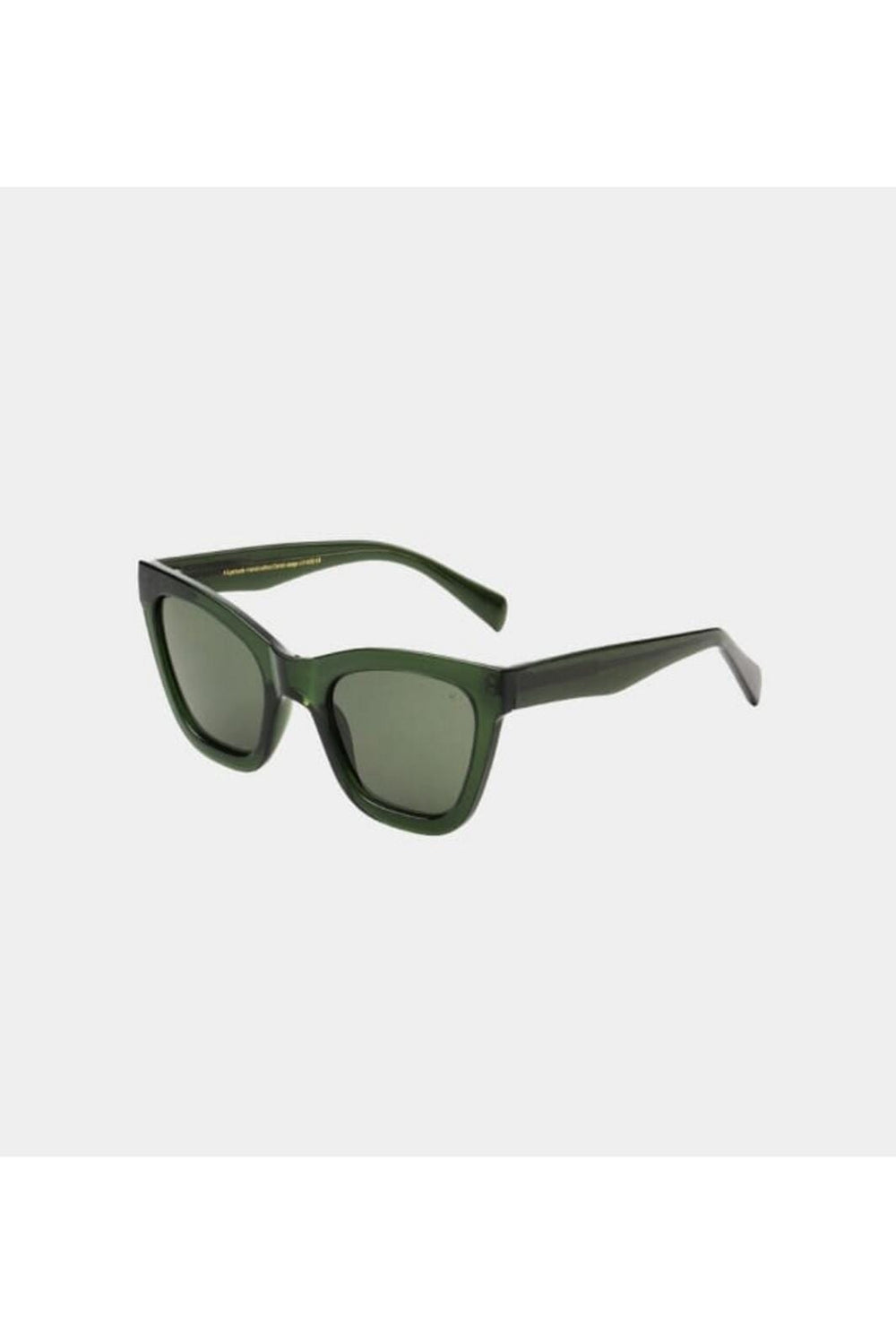 Forudbestilling - A. Kjærbede - Big Kanye - Dark Green Transparent Solbriller