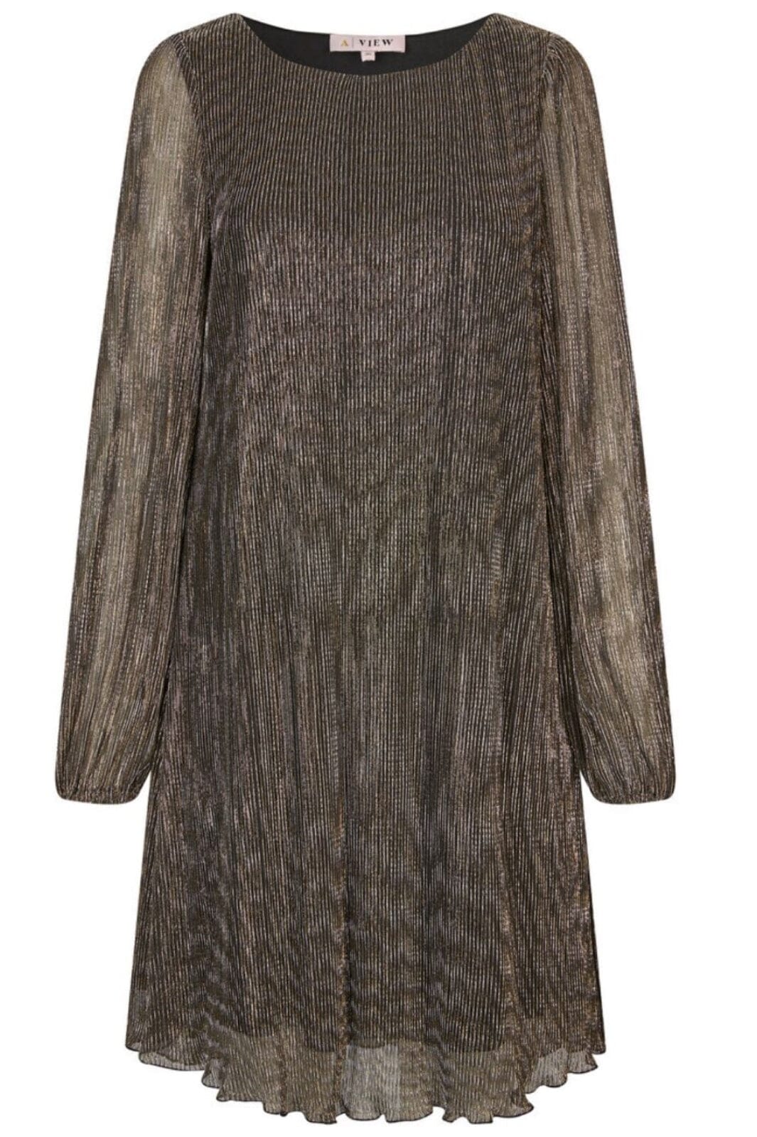 A-View - Fiba Dress - 060 Black/Gold Kjoler