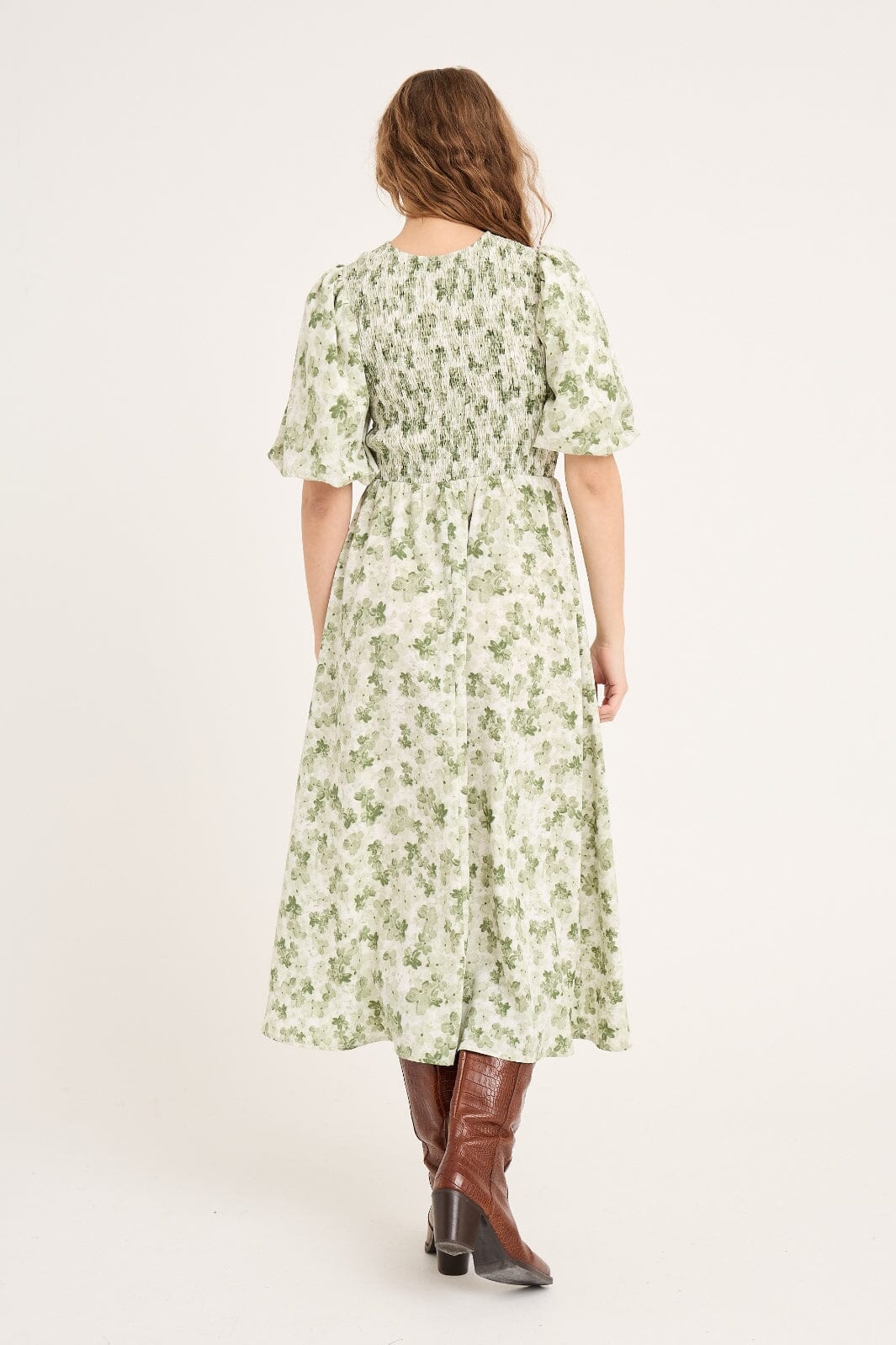 A-View - Tabita Dress AV5010 - 122 - Green/White