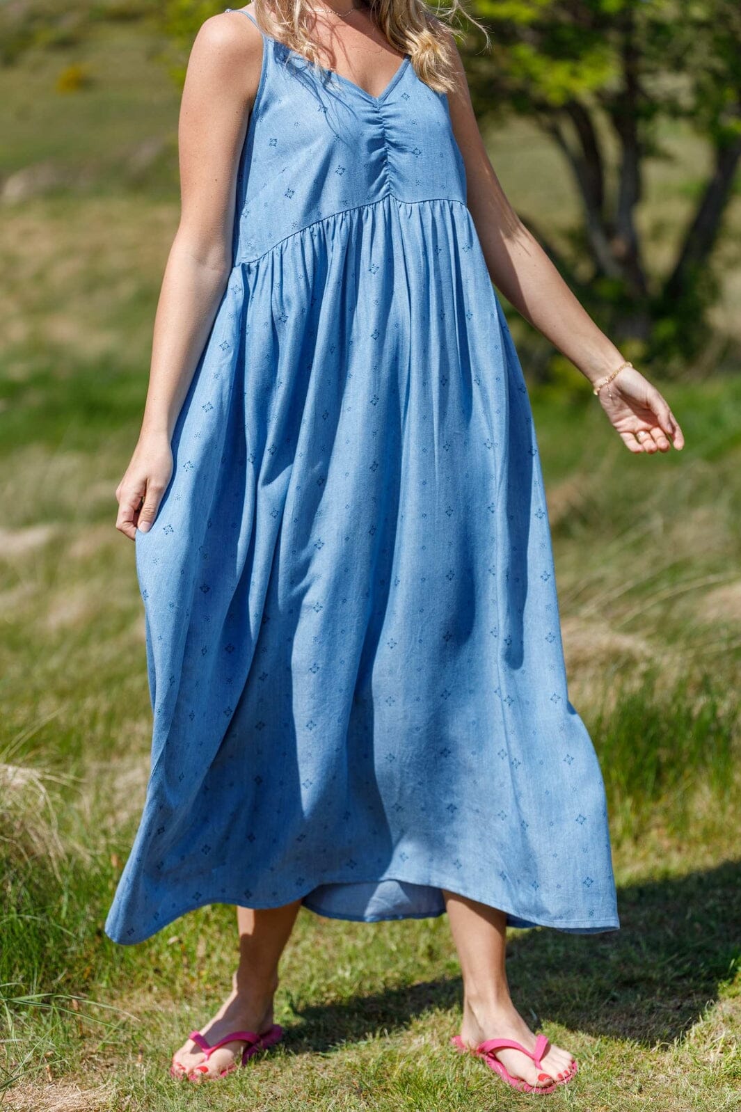 Black Colour - Bclyra Strap Dress 40890 - Denim Blue