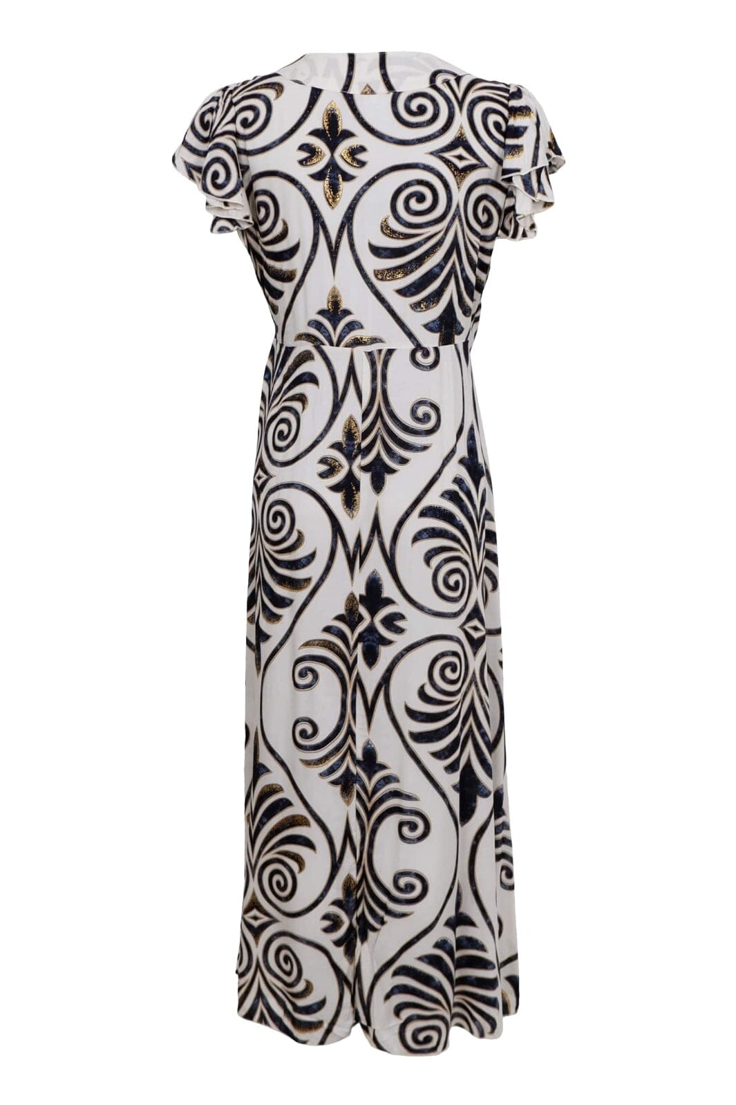 Black Colour - Bcstella Wrap Dress 39609 - Malaka White