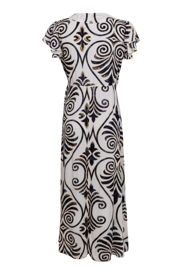 Black Colour - Bcstella Wrap Dress 39609 - Malaka White