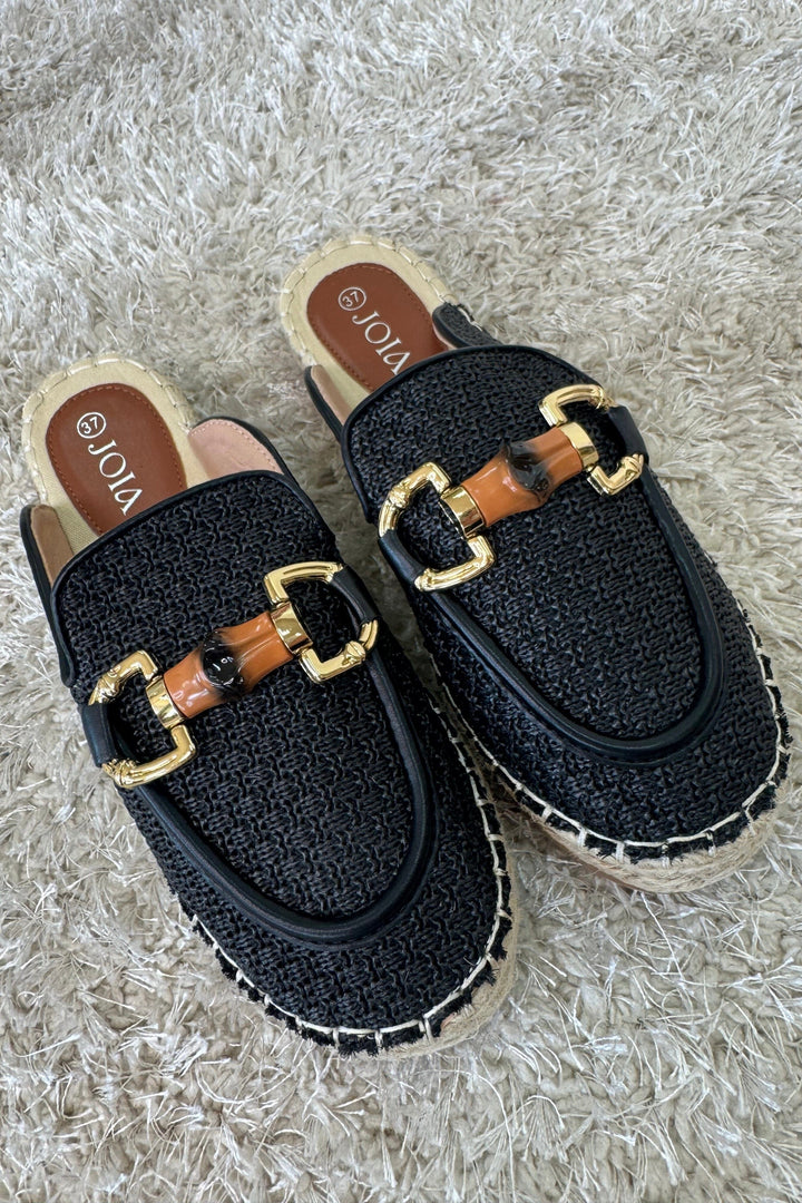 Bloom - Narcissus Platform Mules - Black Sandaler