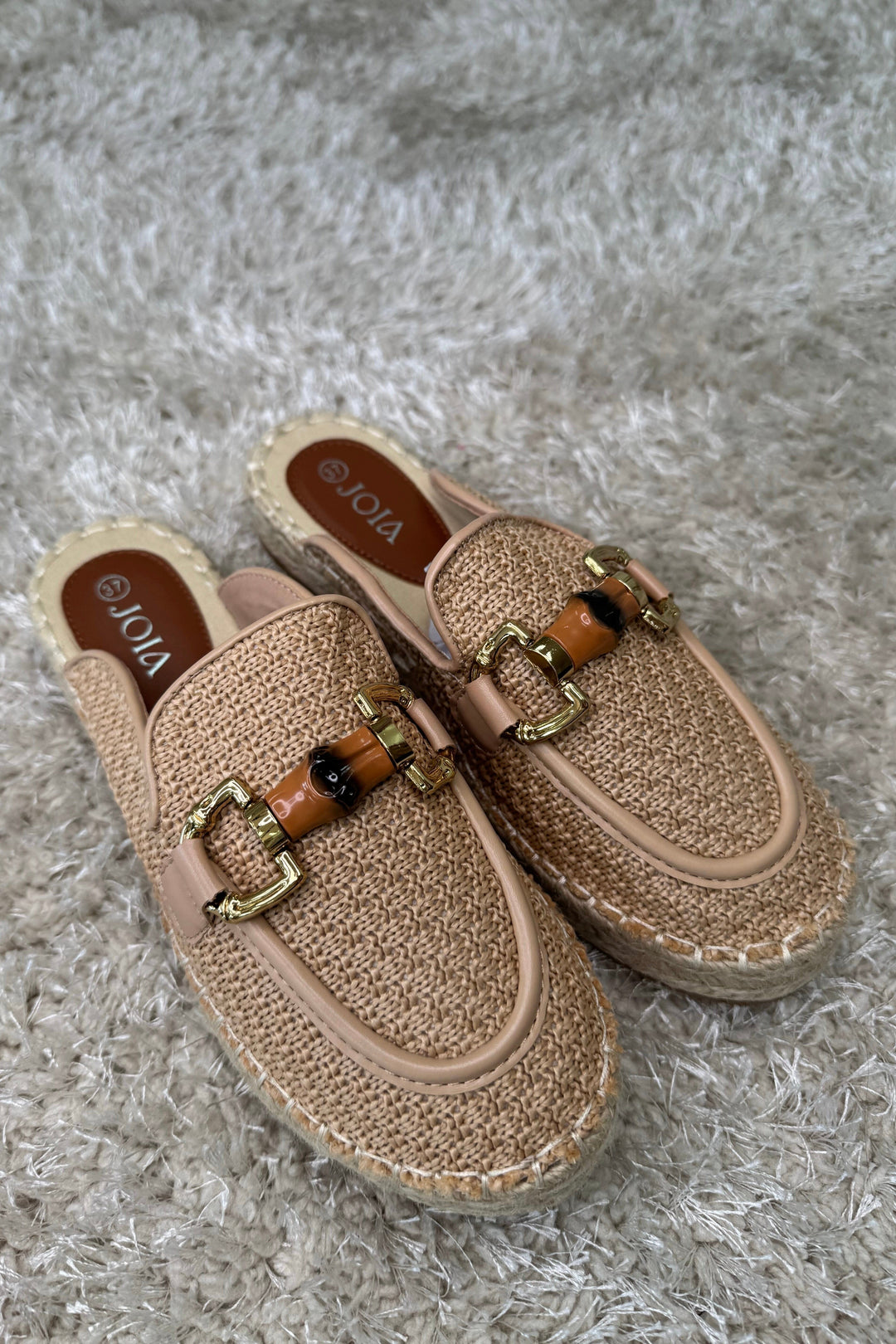 Bloom - Narcissus Platform Mules - Taupe Sandaler