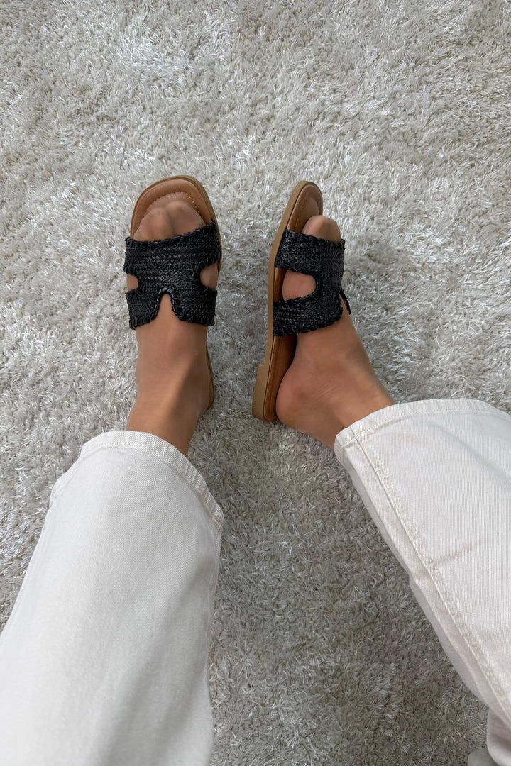 Bloom - Oriana Sandal - Black Sandaler