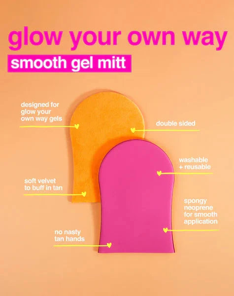 B.tan - Glow Your Own Way, Glow So Smooth Tannings Handske Selvbruner