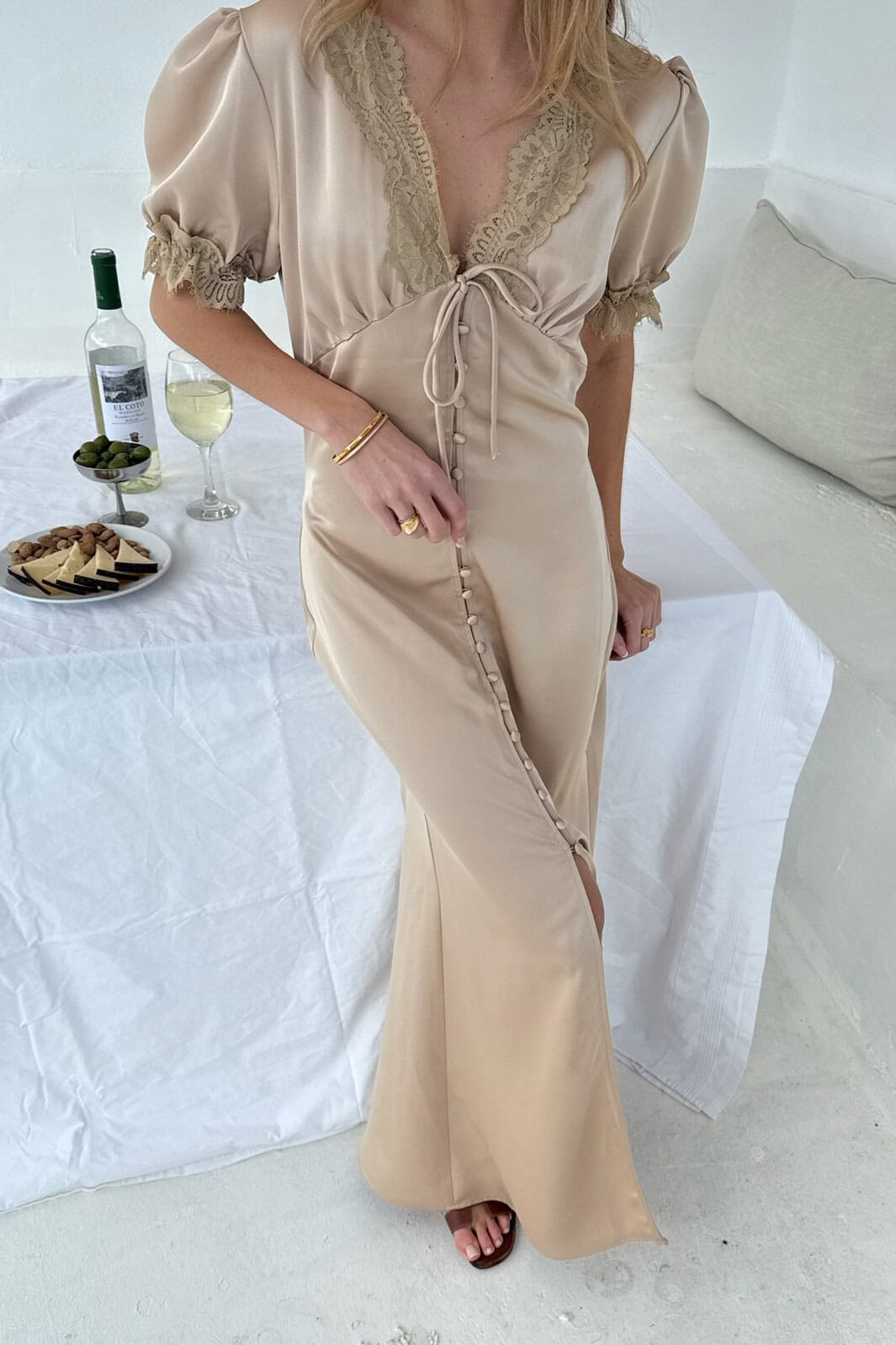 BYIC - Agneteic Long Dress A23810 - Light Brown