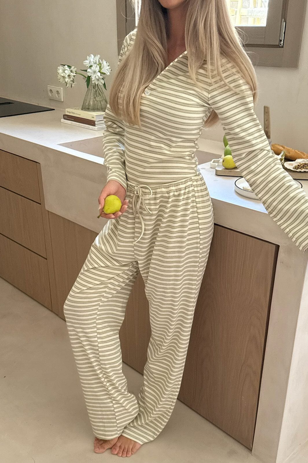 BYIC - Fieic Pants A23851 - Yellow Stripes