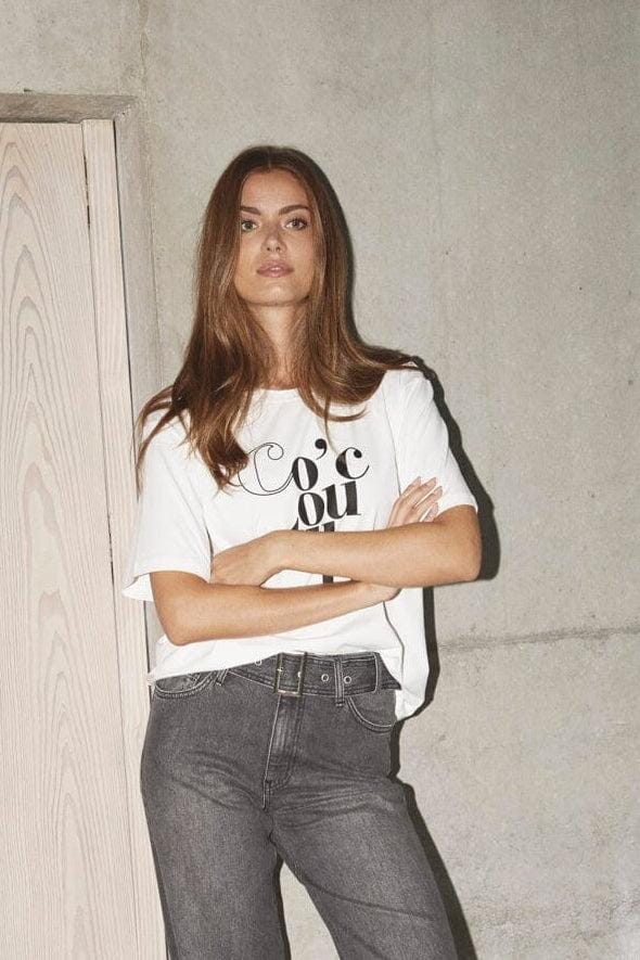 Co´Couture - Cocouturecc Box Tee 43003 - 4000 - White