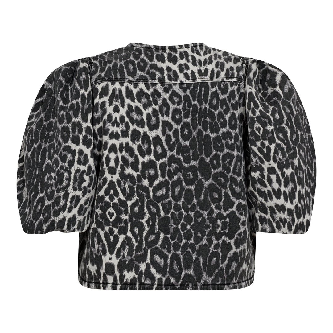 Co´couture - Leocc Bow Blouse 35572 - 140 Dark Grey Skjorter