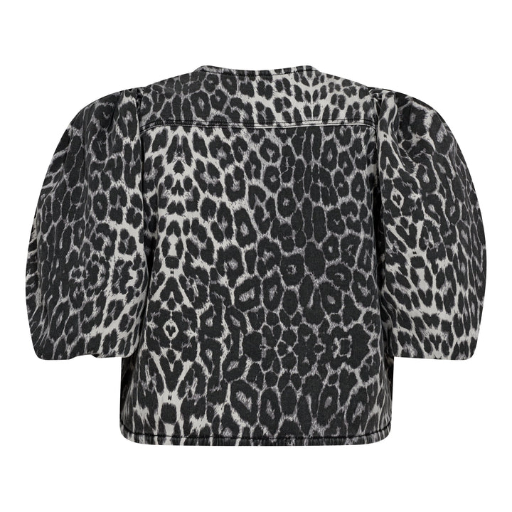 Co´couture - Leocc Bow Blouse 35572 - 140 Dark Grey Skjorter