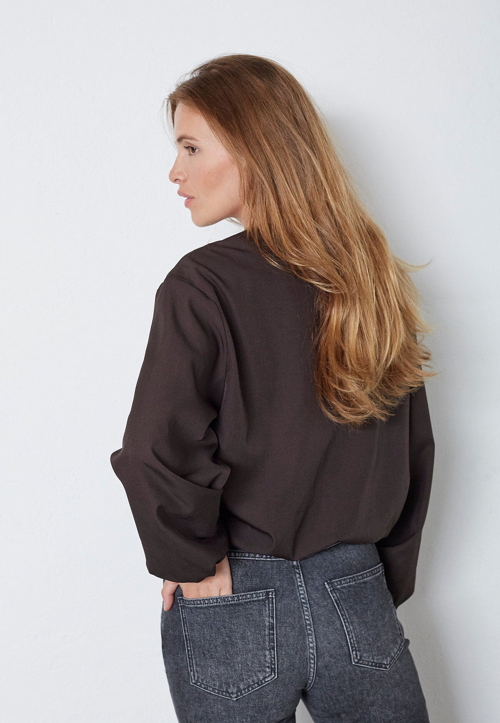 Co´Couture - Lunacc Balloon Zip Jacket 30330 - 145 - Dark Brown Jakker