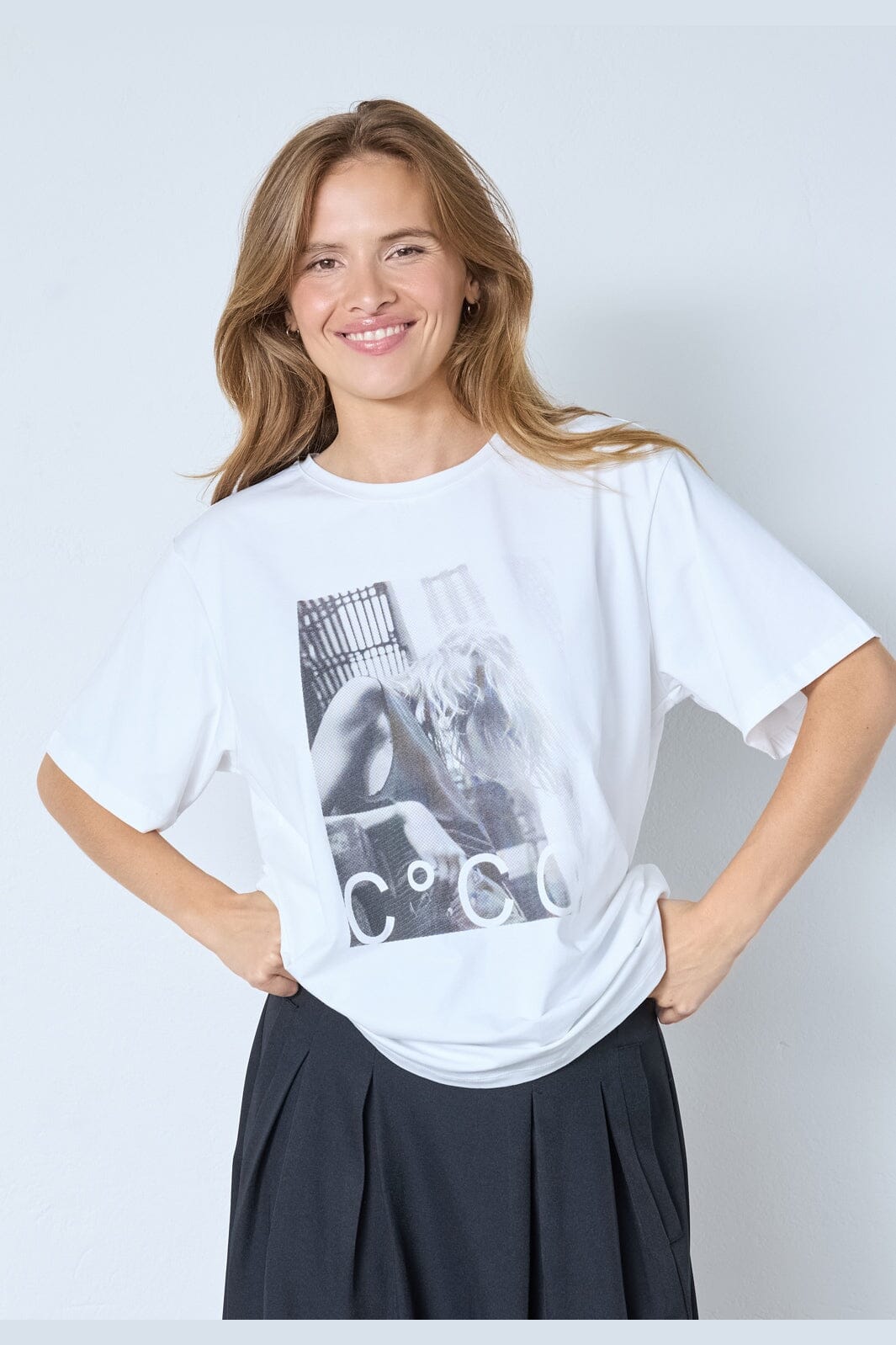 Co´Couture - Madinacc Oversize Tee 43001 - 4000 - White