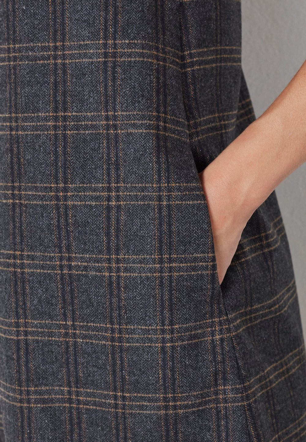 Co´Couture - Valeriecc Spencer V-Dress 36523 - 140 - Dark Grey Kjoler