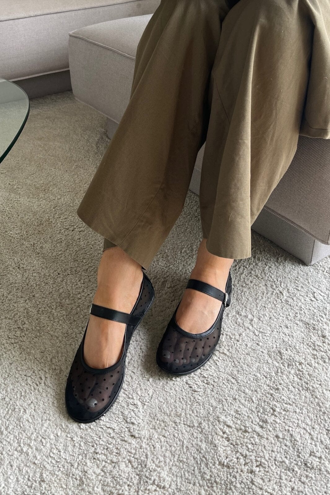 Copenhagen Shoes - Ballerina Net Dots CS8601 - 0001 - Black Ballerinaer