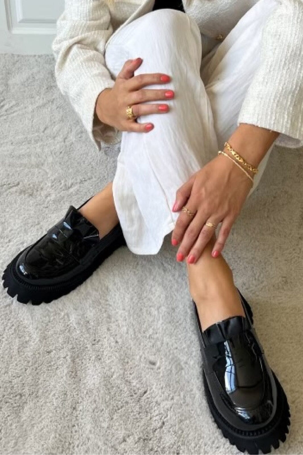 Copenhagen Shoes - Make Waves Patent - 2232 Black/Patent Loafers