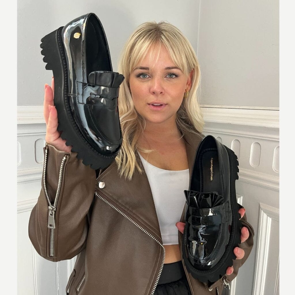 Copenhagen Shoes - Make Waves Patent - 2232 Black/Patent Loafers