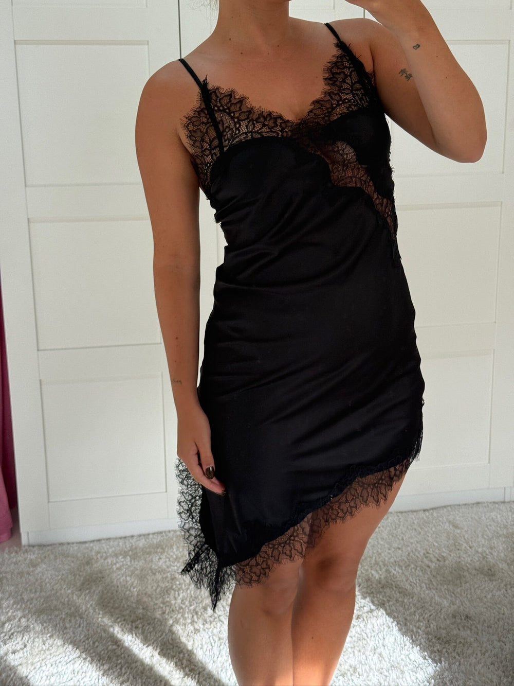 Dear Molly - Lace Midi Dress - Black Kjoler