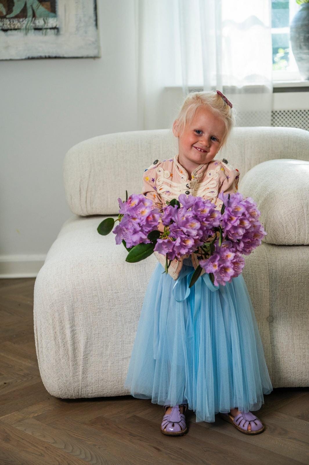 EMM Copenhagen - Kids Daisy Skirt - Blue Nederdele