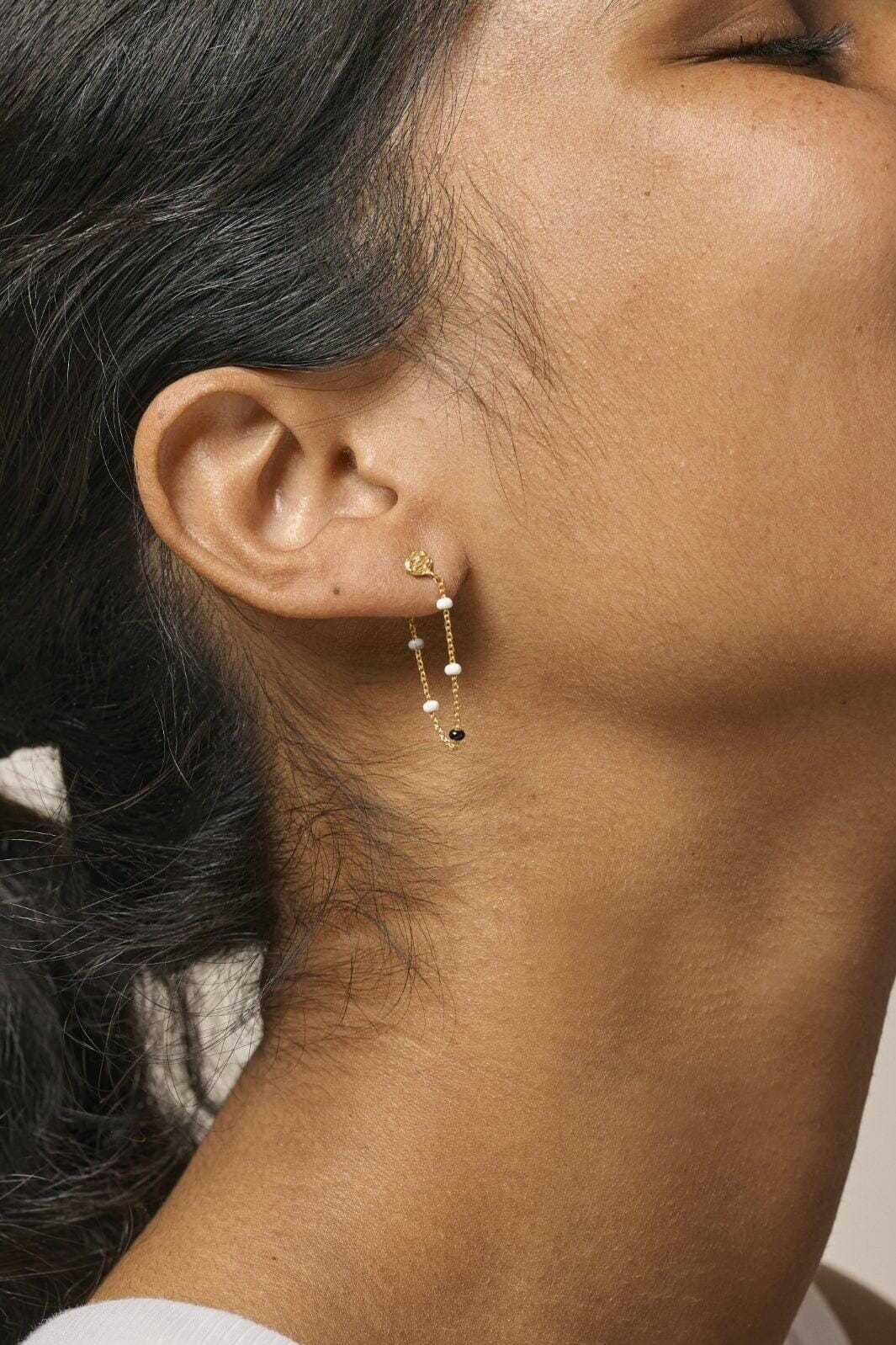 Forudbestilling - Enamel Copenhagen - Earring, Lola - Salt'N'Pepper Øreringe