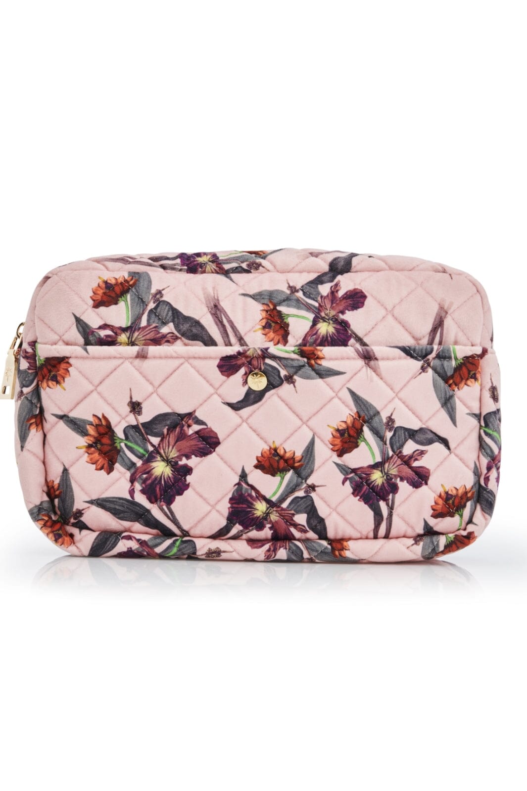 Fan Palm - Beauty Bag Velvet - Rose Hibiscus Toilettasker