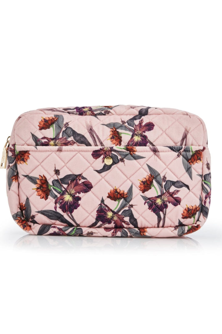 Fan Palm - Beauty Bag Velvet - Rose Hibiscus Toilettasker