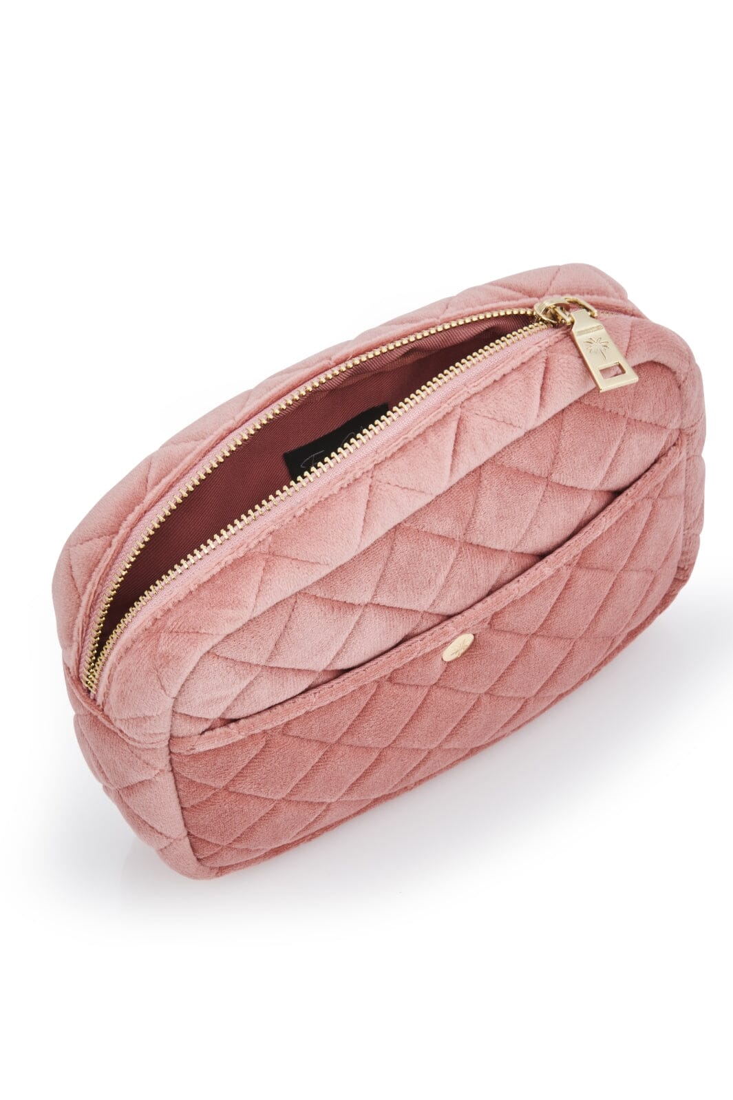 Fan Palm - Beauty Bag Velvet - Rose Velvet Toilettasker