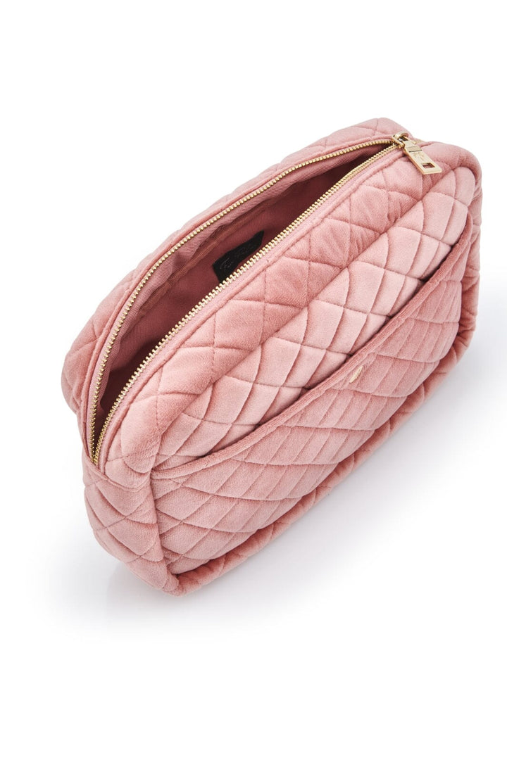 Fan Palm - Beauty Bag Velvet - Rose Velvet Toilettasker