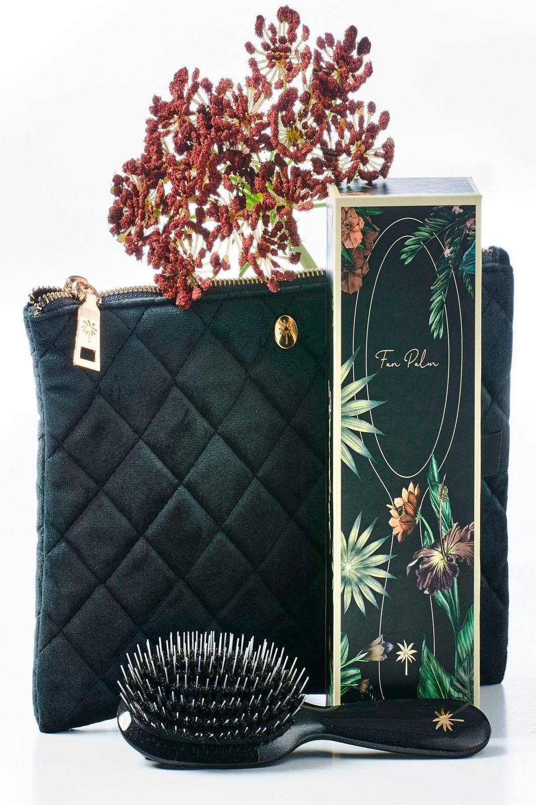 Fan Palm - Hair Brush Small - Stardust Hårbørster