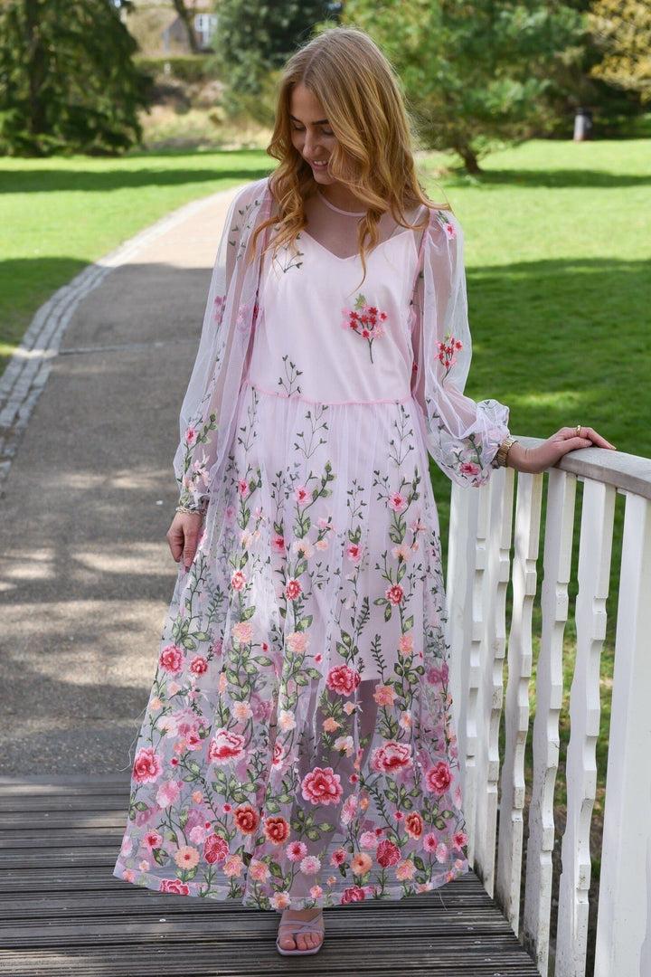 Forudbestilling - A-View - Fuschia Dress AV4614 - 258 - Rose/Pink Kjoler