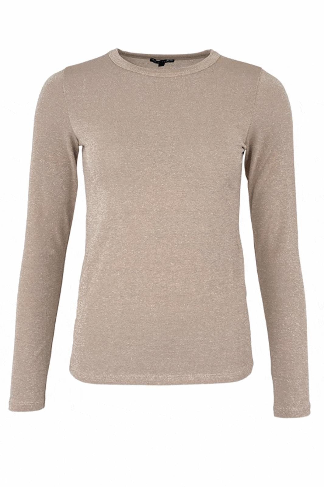 Black Colour - Bcfaye Lurex Blouse - Sand Bluser