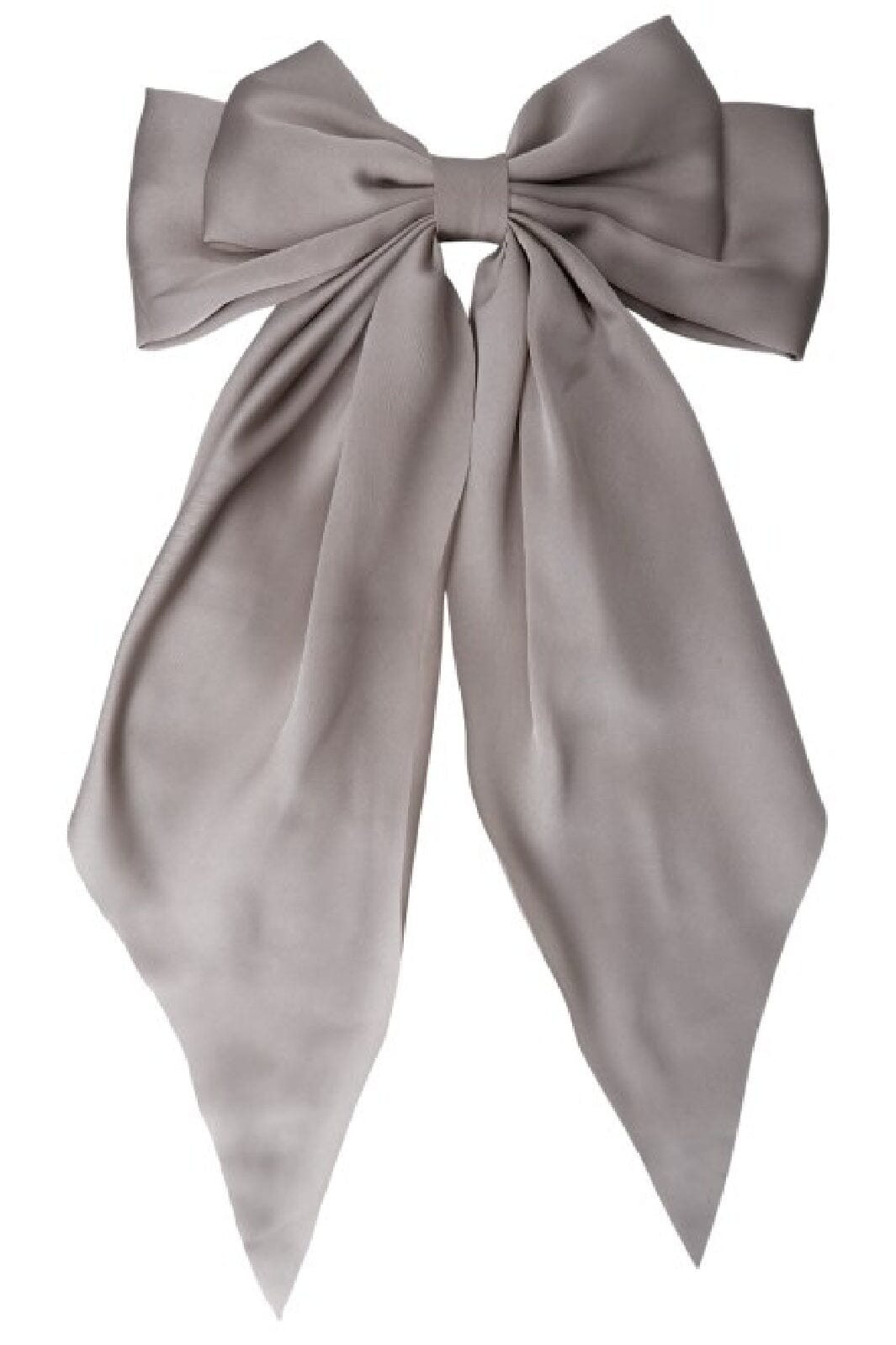 Forudbestilling - Black Colour - Bcrenee Satin Bow Barette - Grey Hårspænder