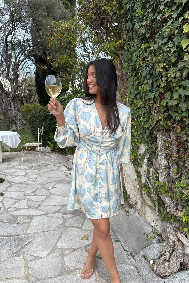 BYIC - Adelic Dress A23783 - Blue Peony Bloom