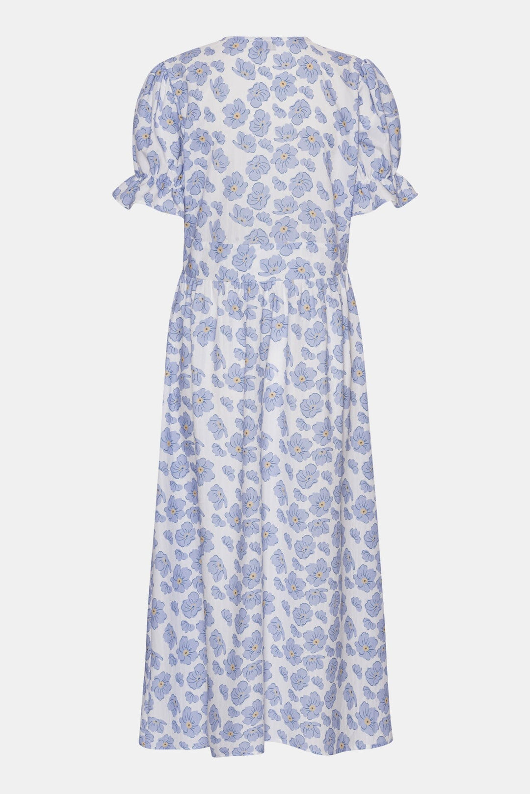 Forudbestilling - BYIC - Adelic Long Ss Dress - bdf Blue Dazzling Flower Kjoler