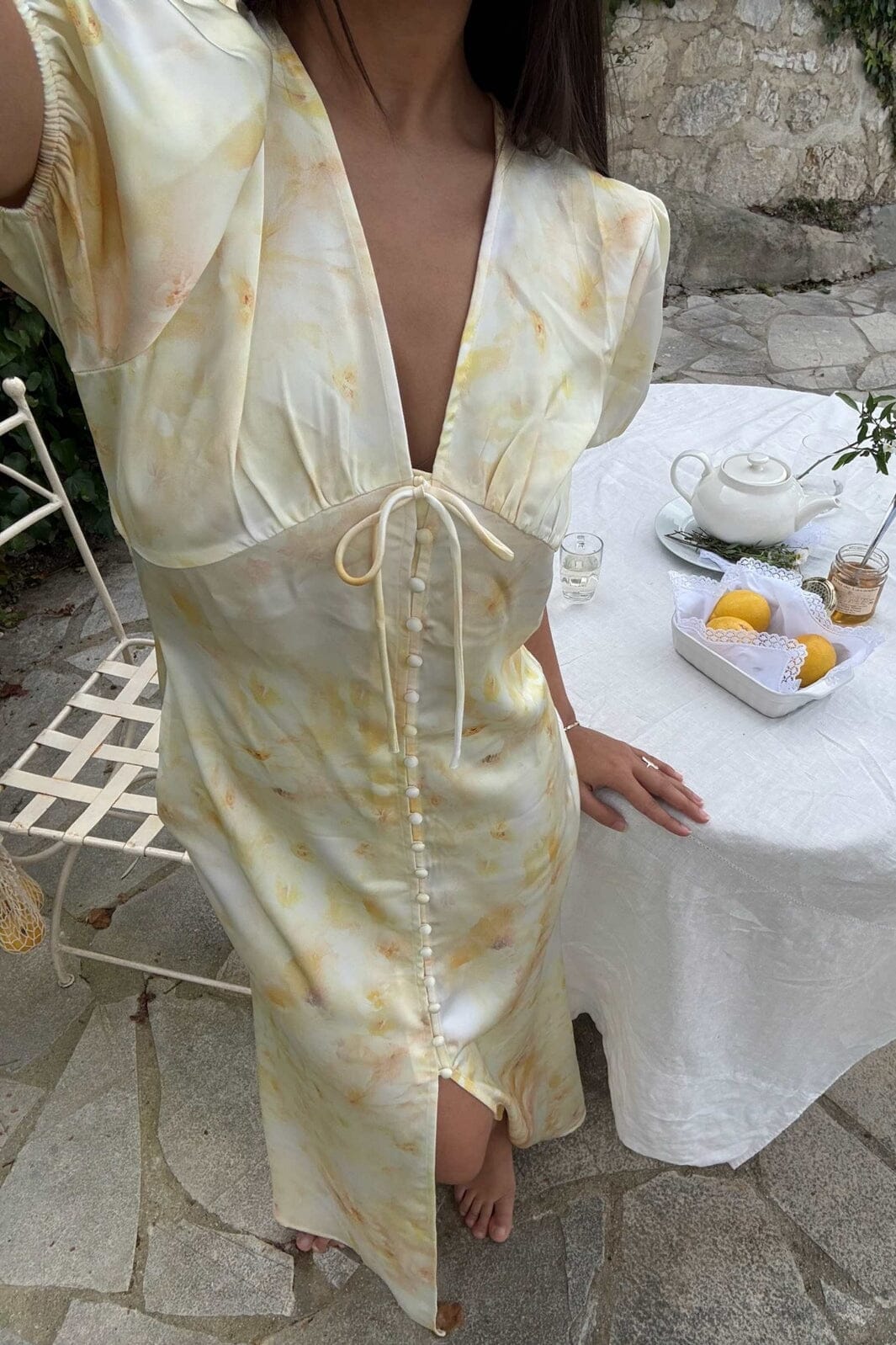 BYIC - Agnetaic Long Dress A23903 - Sunlight Blossom