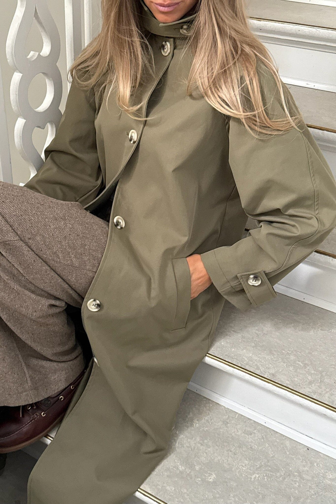 Forudbestilling - BYIC - Avaic Trenchcoat A23791 - Dark Khaki Jakker