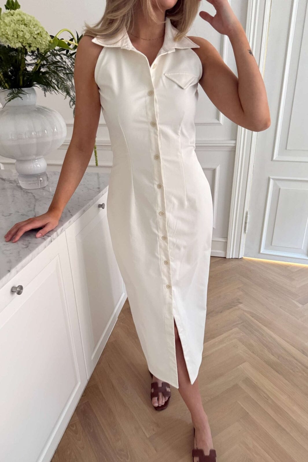 BYIC - Daisyic Long Dress A23797 - White