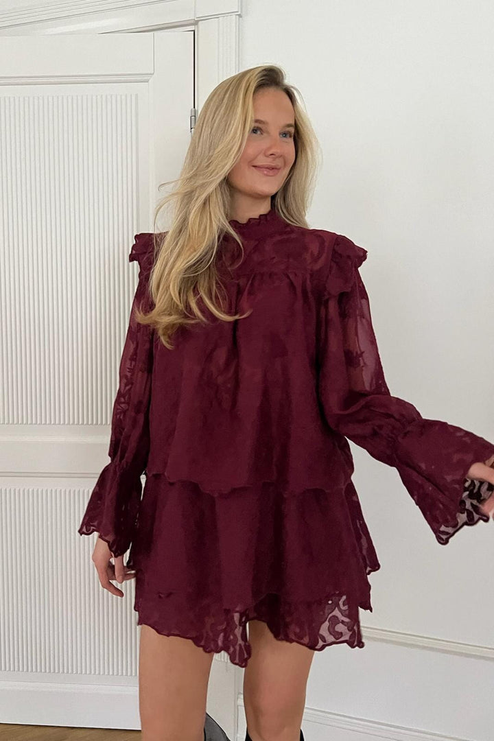 BYIC - Ellinoric Lace Shirt 2550 - Vintage Bordeaux