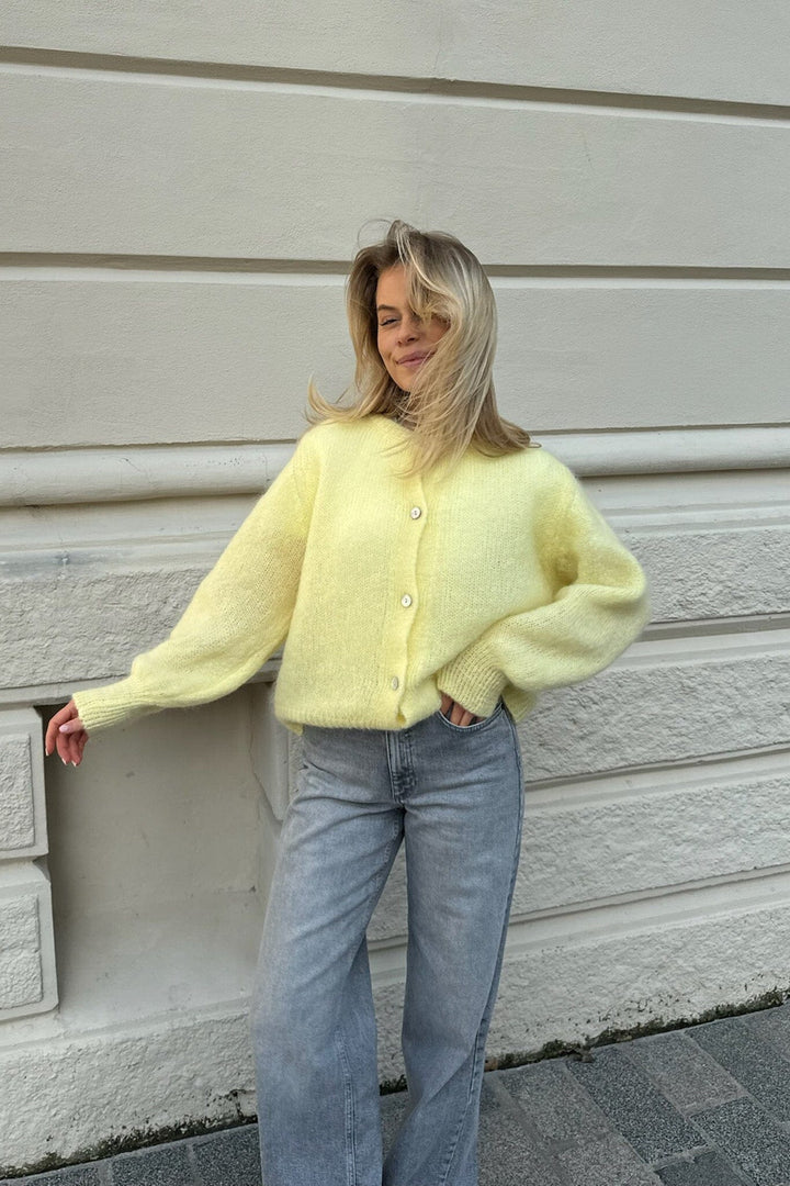 Forudbestilling - BYIC - Idaic Cardigan - yellow Yellow Cardigans
