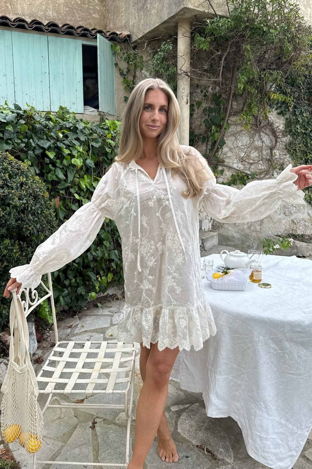 BYIC - Magdaic Dress A23845 - White Embroidery