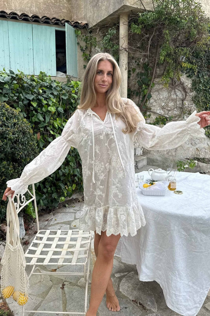 BYIC - Magdaic Dress A23845 - White Embroidery