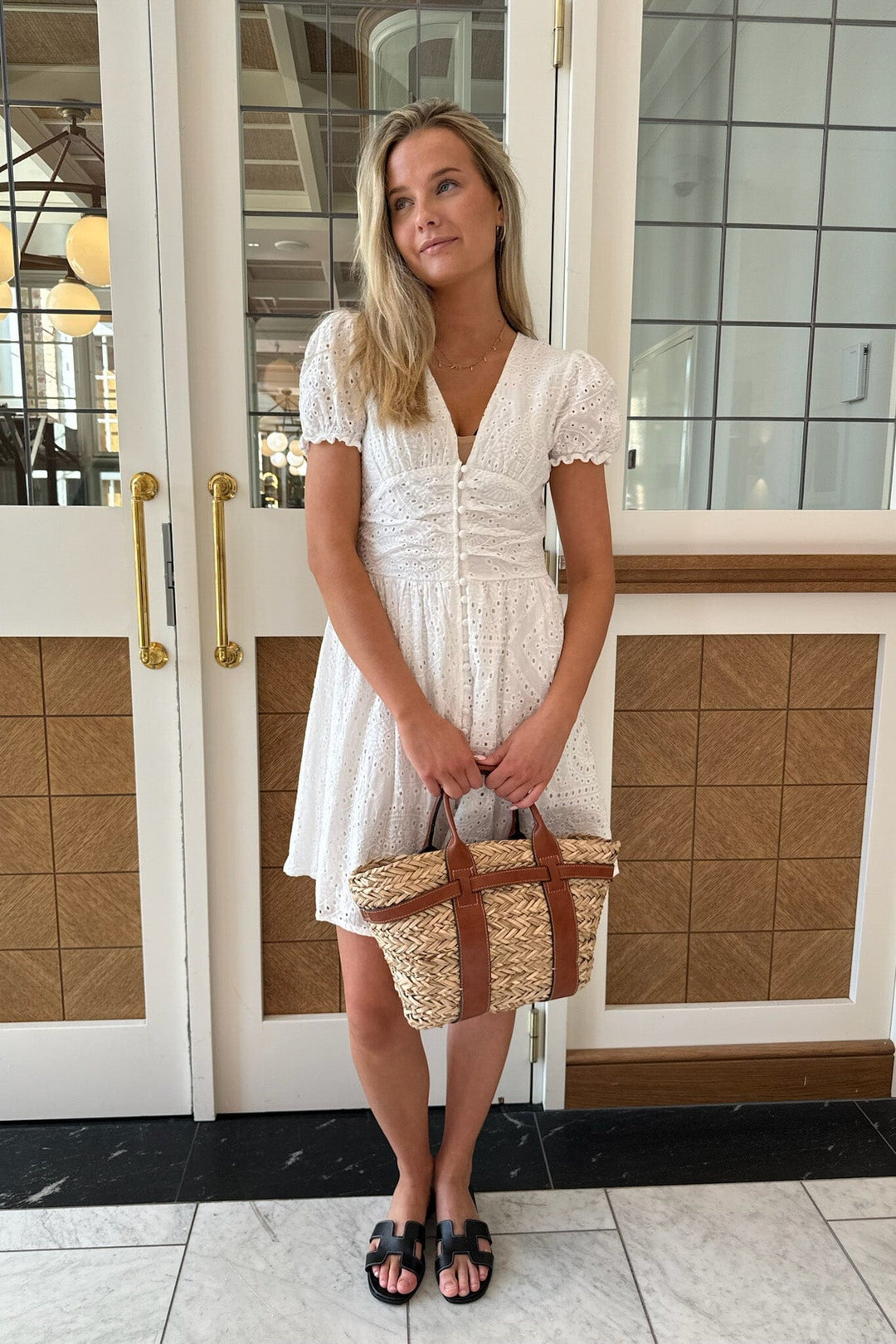 Forudbestilling - BYIC - Marieic Dress - we White Embroidery Kjoler