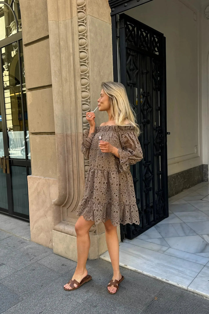 Forudbestilling - BYIC - Sigridic Dress - mocca Mocca Kjoler